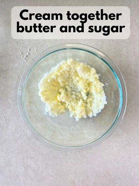 cream butter and sugar