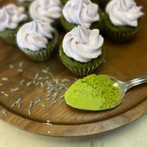 mini matcha cupcakes with lavender frosting recipe