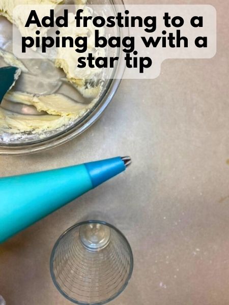 add frosting to a piping bag with a startip