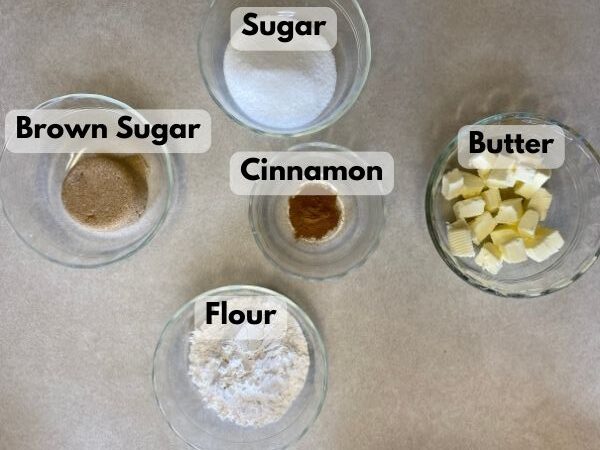 streusel topping ingredients