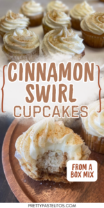 cinnamon swirl cupcakes pin