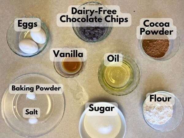 dairy-free brownies ingredients