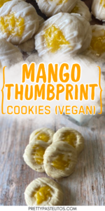 vegan mango thumbprint cookies pin