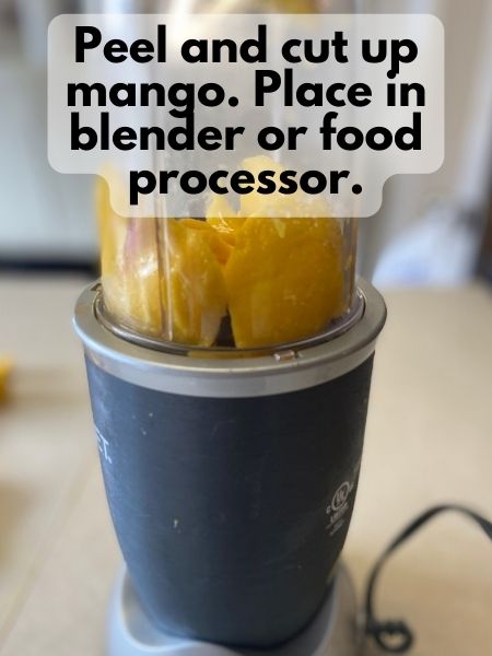 blend mango to make puree