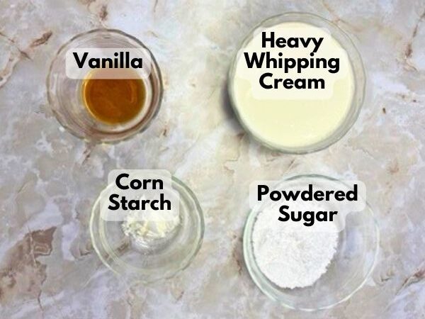 whipped cream frosting ingredients