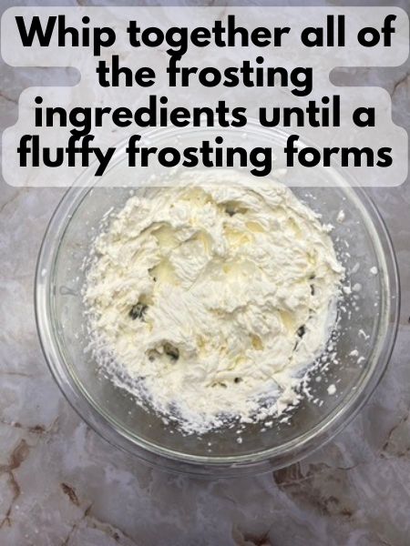 beat whipped cream frosting ingredients together