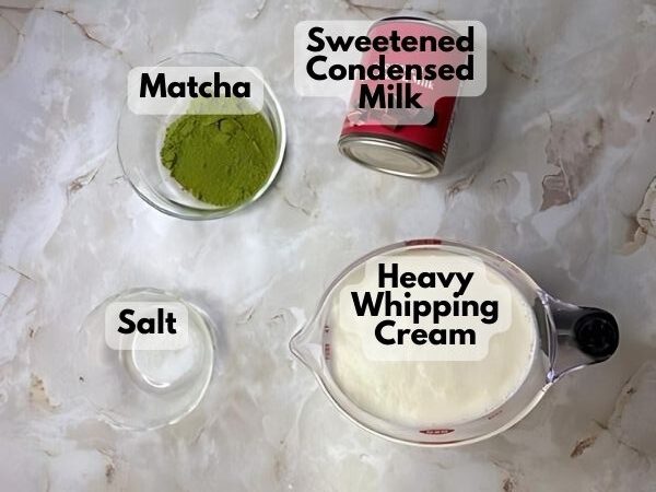 matcha ice cream ingredients