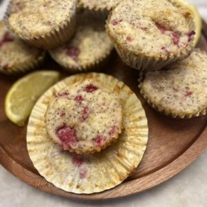 vegan lemon poppy seed muffins