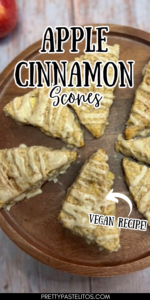 vegan apple cinnamon scones pin