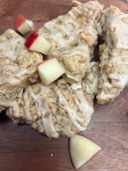 vegan apple cinnamon scones