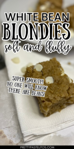 white bean blondies pin