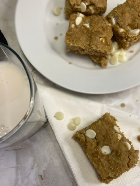 white bean blondies