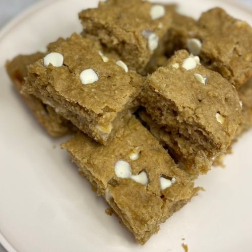 white bean blondies