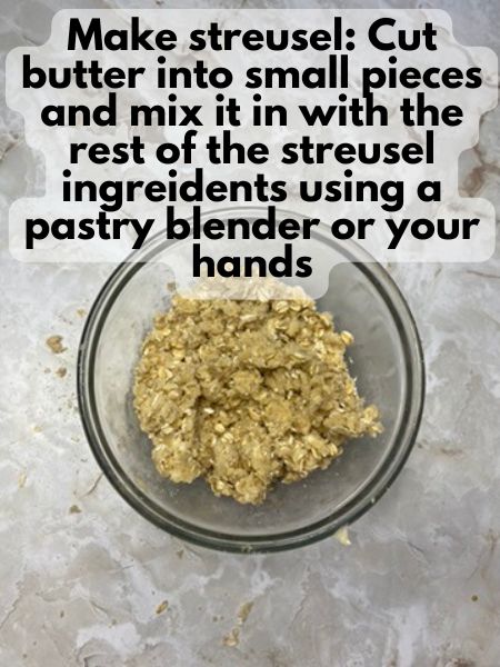 cut butter into streusel ingredients