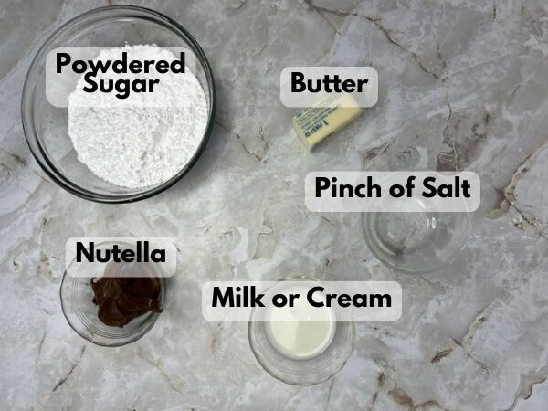 Nutella frosting ingredients