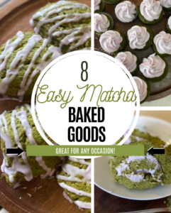 easy matcha baked goods pin