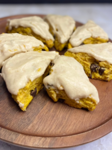 pumpkin chocolate chip scones