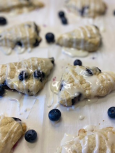 vegan blueberry lemon scones