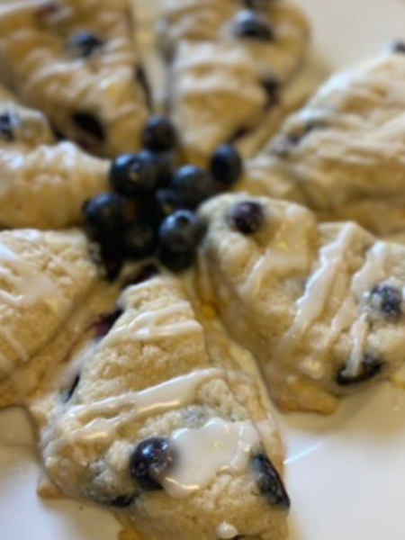 scones on a plate