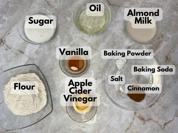 vegan coffee cake muffins ingredients