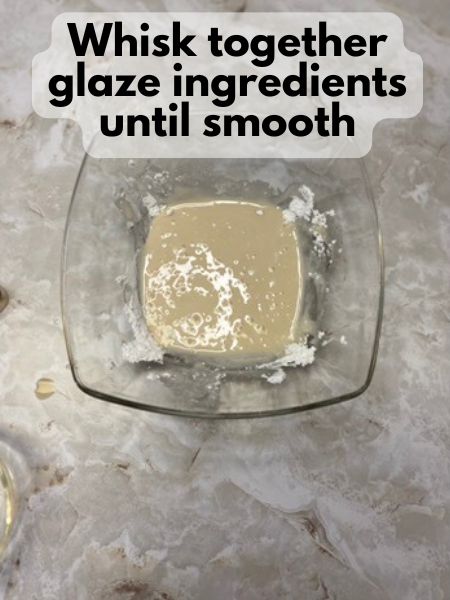 whisk together glaze ingredients