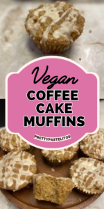 vegan coffee cake muffins pin