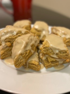 vegan maple scones