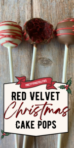 Christmas red velvet cake pops pin