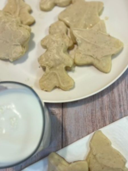 Christmas Cut Out Cookies with Browned Butter Maple Frosting