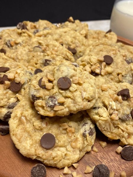 oatmeal chocolate chip toffee cookies