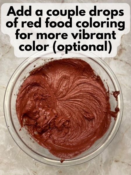 add a couple drops of red food coloring