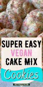 vegan cake mix cookies pin