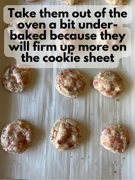 remove cookies when slightly under-baked 