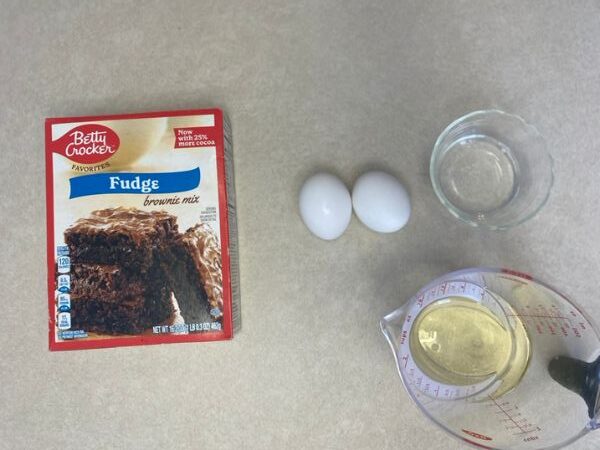 heart shaped brownies ingredients