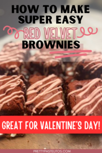 Valentine's Day Red Velvet Brownies Pin