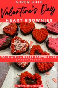 Valentine's Day Heart Brownies Pin