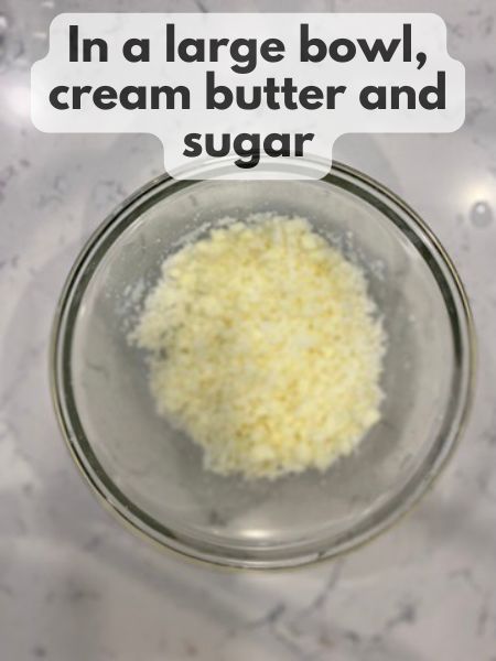 cream butter and sugar