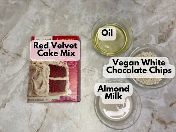 vegan red velvet cake mix cookies ingredients