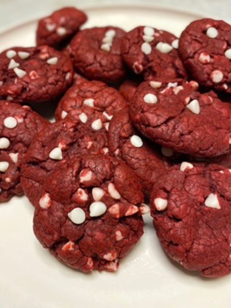 vegan red velvet cake mix cookies