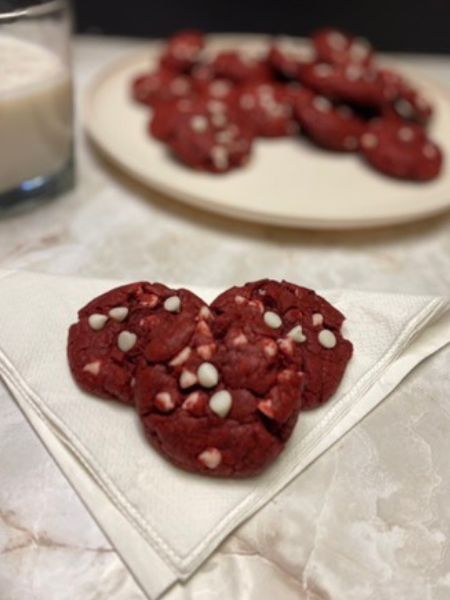 vegan red velvet cake mix cookies