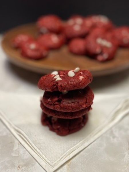 vegan red velvet cake mix cookies