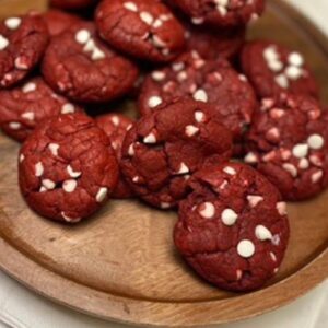 vegan red velvet cake mix cookies