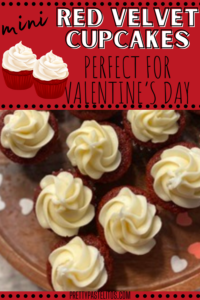 valentine's day mini red velvet cupcakes pin