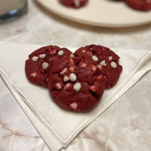 vegan red velvet cake mix cookies