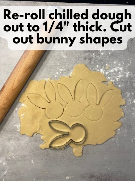 cut out bunny shapes