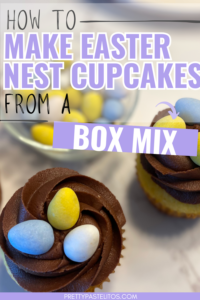 Easter nest cupcakes pin