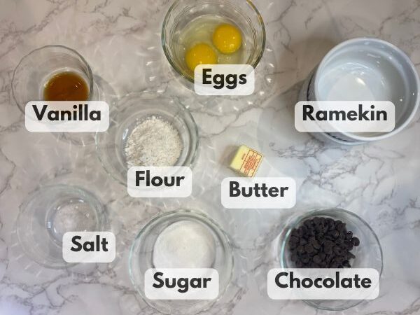 easy chocolate lava cake ingredients