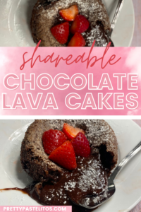 molten chocolate lava cake pin