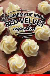 mini red velvet cupcakes pin