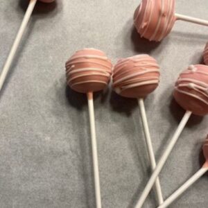 strawberry cheesecake cake pops